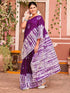 Vasthrlay Womens Printed Unstitched Dark Green Saree