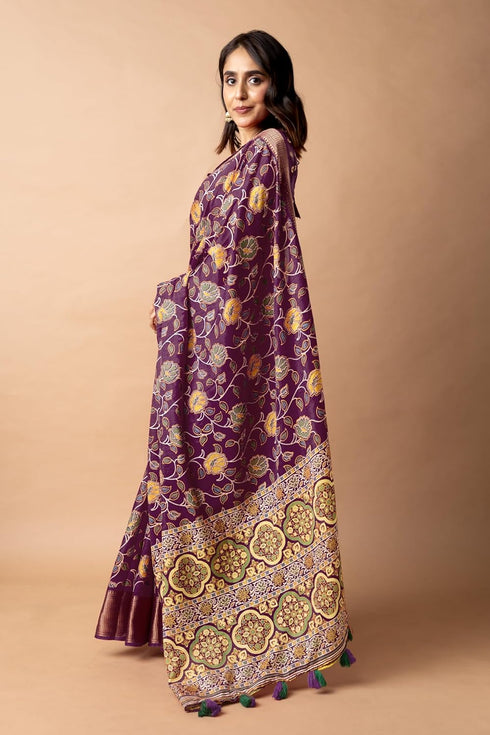 Vasthrlay Fashion Peacock Printed Ethnic Wear