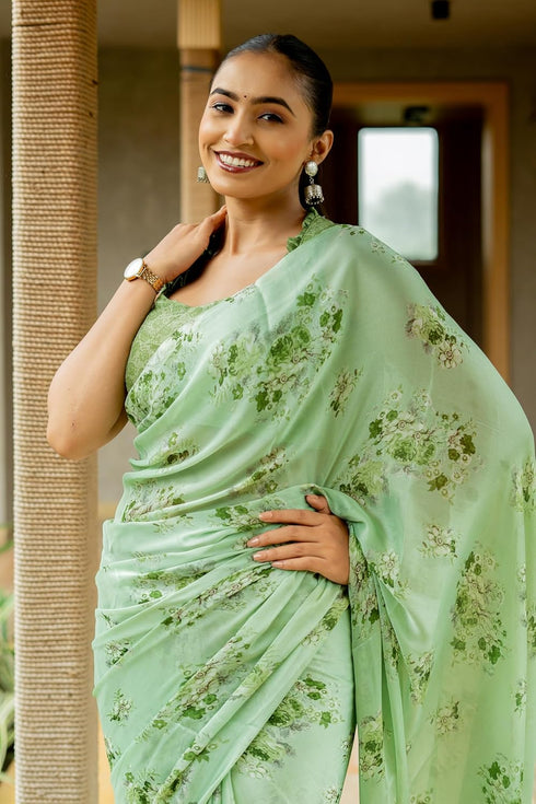Vasthrlay Fashion Chiffon Georgette Dusty Ethnic Wear