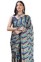 Vasthrlay Fashion Chiffon Chevron Printed Ethnic Wear