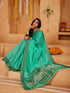 Vasthrlay Orange Jacquard Unstitched Saree