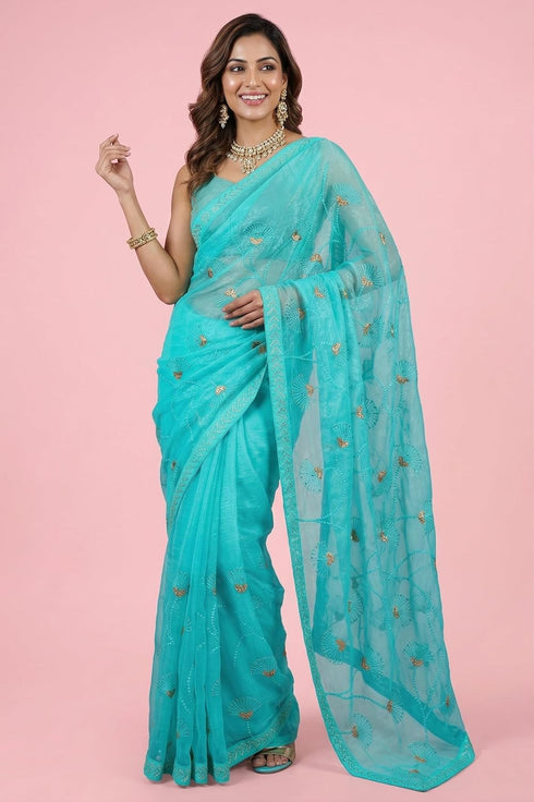 Vasthrlay Embroidered Swarovski Ethnic Wear