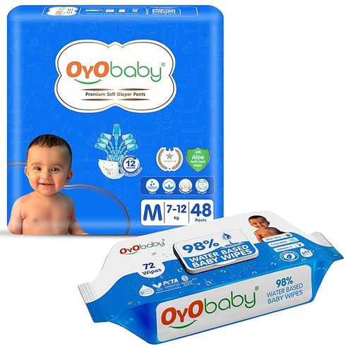 OYO BABY Baby Gentle Wet Wipes with Aloe Vera
