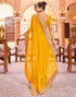 Vasthrlay Embroidery Georgette Unstitched Sky Blue Saree