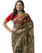 Vasthrlay Bandhani Embroidery Unstitched Dusty Pink Saree