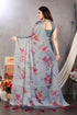 Vasthrlay Fashion Chiffon Geometric Printed Ethnic Wear