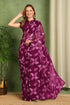 Vasthrlay Fashion Chiffon Printed Red Ethnic Wear