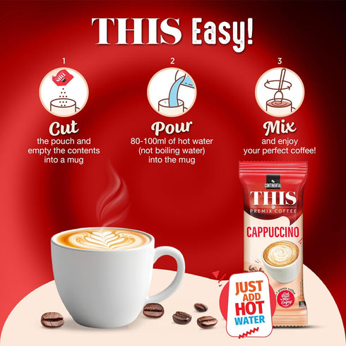 Continental THIS Cappuccino 3 in 1 Premix Instant Coffee