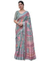 Vasthrlay Floral Printed Tassels Saree