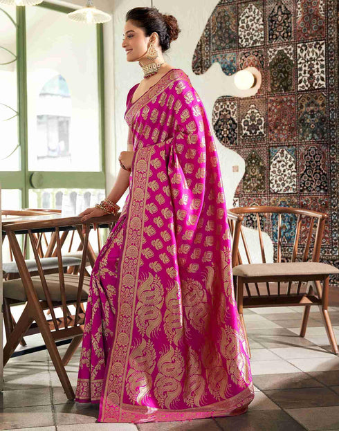 Vasthrlay Banarasi Traditional Unstitched Saree