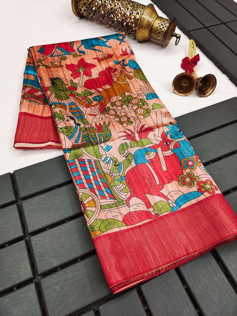 Vasthrlay Kalamkari Madhubani Print