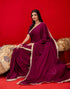 Vasthrlay Womens Unstitched Blouse Red Saree