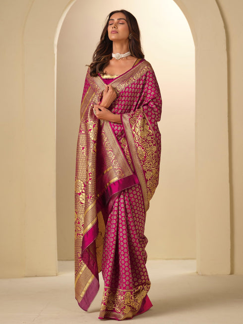 Vasthrlay Banarasi Woven Saree