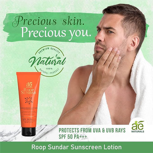 Ae Naturals Roop Sundar Sunscreen Lotion SPF 50 PA+++ 100 ml