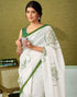 Vasthrlay Chanderi Printed Unstitched Blue Saree