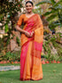 Vasthrlay Bandhani Printed Unstitched Peach Saree