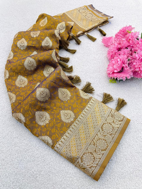 Vasthrlay Kanjivaram Banarasi Lavendar