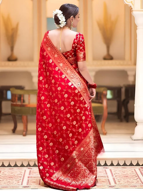 Vasthrlay Kanjivaram Banarasi Wedding Sari Az Ys Shayani Saree