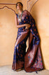 Vasthrlay Banarasi Floral Unstitched Saree