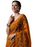 Vasthrlay Botanical Printed Unstitched Black Hs Ethnic Wear