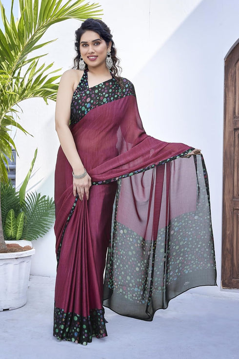 Vasthrlay Fashion Chiffon Printed Ethnic Wear