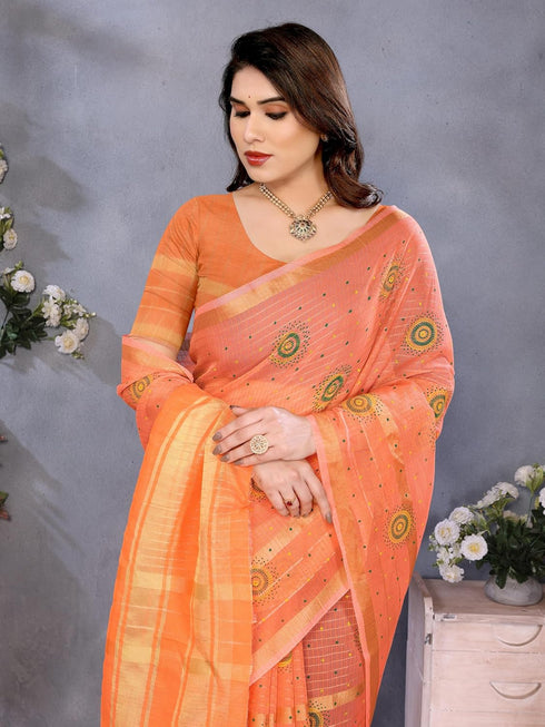 Vasthrlay Manipuri Unstitched Shagun Yellow Free Ethnic Wear
