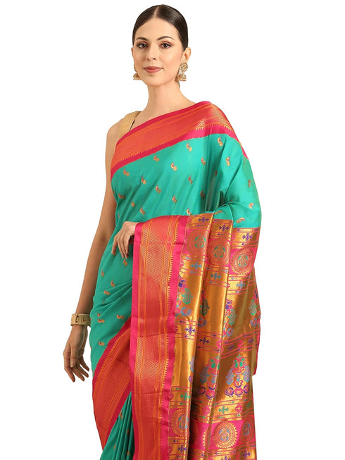 Vasthrlay Paithani Purple Saree