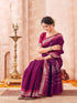 Vasthrlay Kanjivaram Weaving Coffee Saree