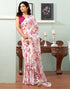 Vasthrlay Georgette Sequence Unstitched Black Saree