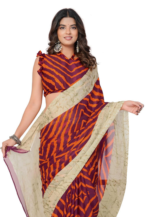 Vasthrlay Fashion Chiffon Printed Ethnic Wear