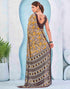 Vasthrlay Georgette Bandhani Unstitched Grey Saree