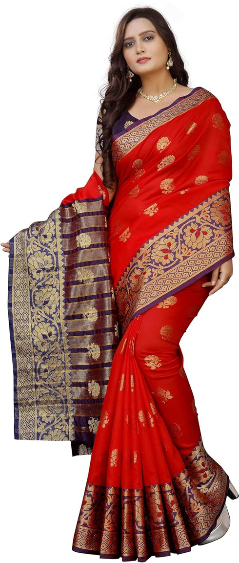 Vasthrlay Banarasi Multicolor Ethnic Wear