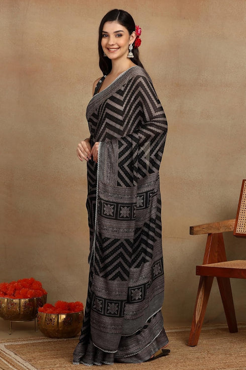 Vasthrlay Fashion Georgette Leheriya Turquoise Ethnic Wear