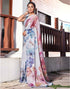 Vasthrlay Printed Tassels Unstitched Maroon Saree