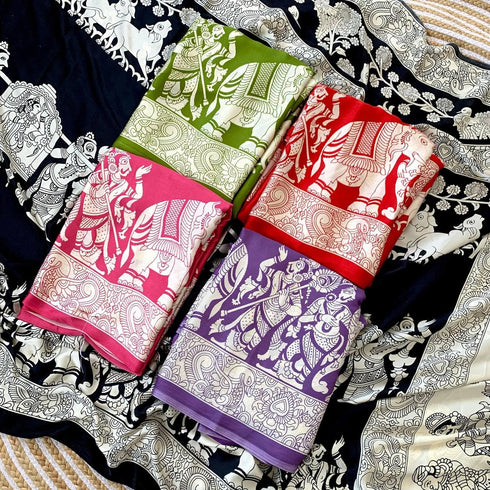 Vasthrlay Modal Kalamkari Designer Beautiful Blouse