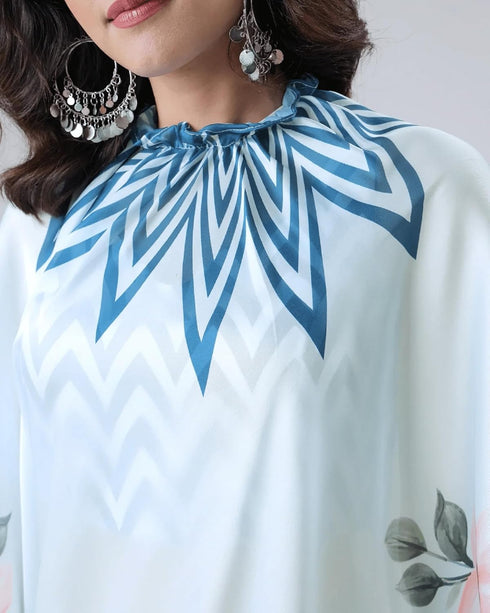 vasthrlayPrinted Designer Freehand Unstitched Ethnic Wear