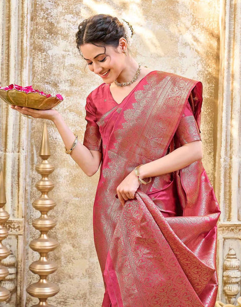Vasthrlay Womens Weaving Unstitched Light Green Saree