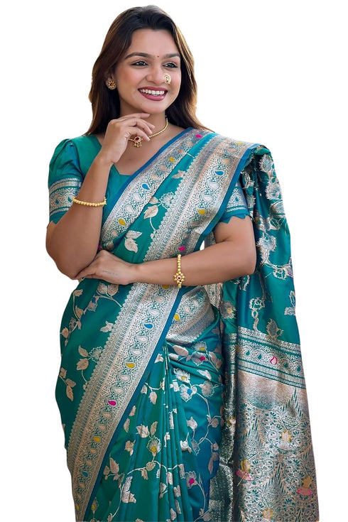 Vasthrlay Kanjivaram Handloom Golden Ethnic Wear