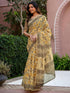 Vasthrlay Womens Printed Unstitched Multicolor Saree