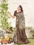 Vasthrlay Womens Printed Unstitched Dusty Pink Saree