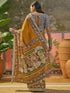 Vasthrlay Printed Yellow Saree