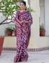 Vasthrlay Womens Printed Unstitched Beige Saree