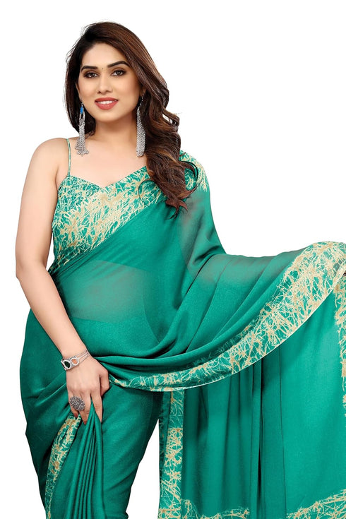 Vasthrlay Fashion Chiffon Abstrect Printed Ethnic Wear