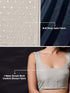 Vasthrlay Siroski Unstitch Grey Ethnic Wear