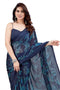 Vasthrlay Fashion Chiffon Turquoise Ethnic Wear