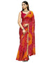Vasthrlay Chiffon Bandhani Unstitched Green Saree