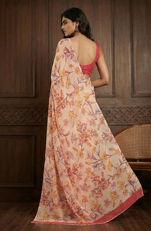 Vasthrlay Georgette Printed Saree