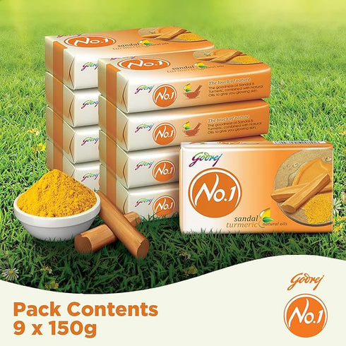 Godrej No.1 Sandal and Turmeric Soap |150g