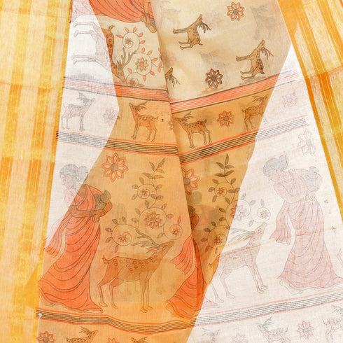 Vasthrlay Bengal Cotton Shakuntala Printed Handloom