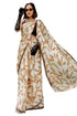 Vasthrlay Fashion Georgette Off Multicolor Ethnic Wear